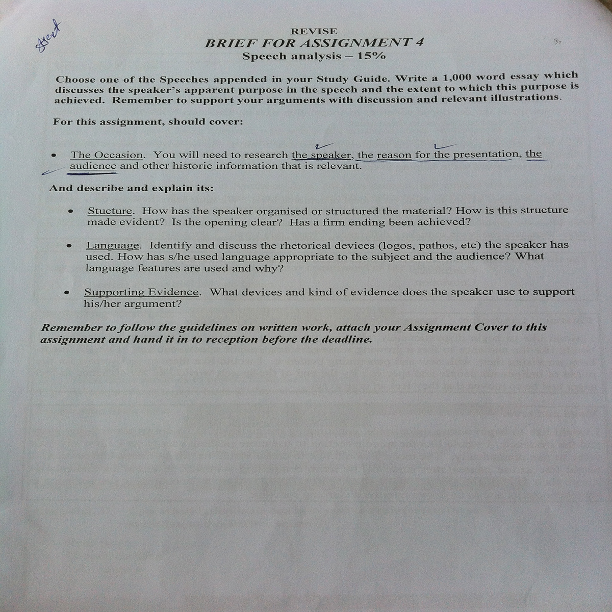 AH091111839346140Assignmnet 4 Speech Analsispdf