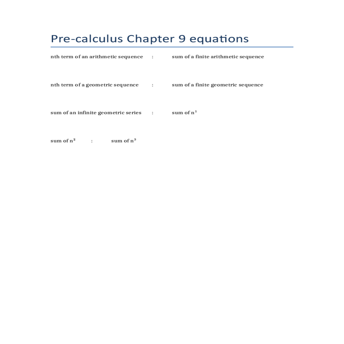 nth term arithmetic sequence sum finite arithmetic