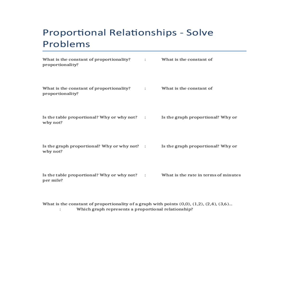 which graph represents proportional relationship