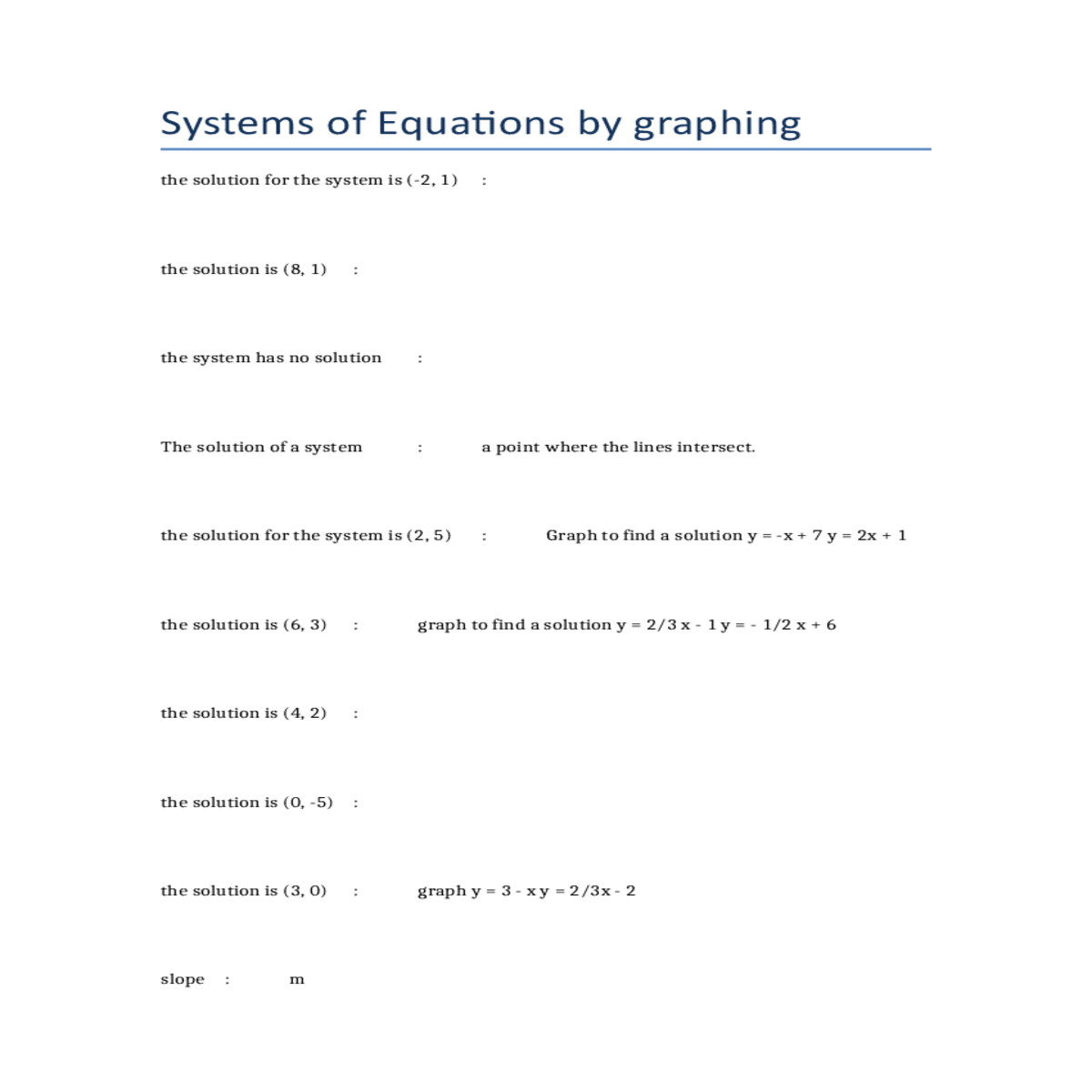 start with units down and unit the left graph equa