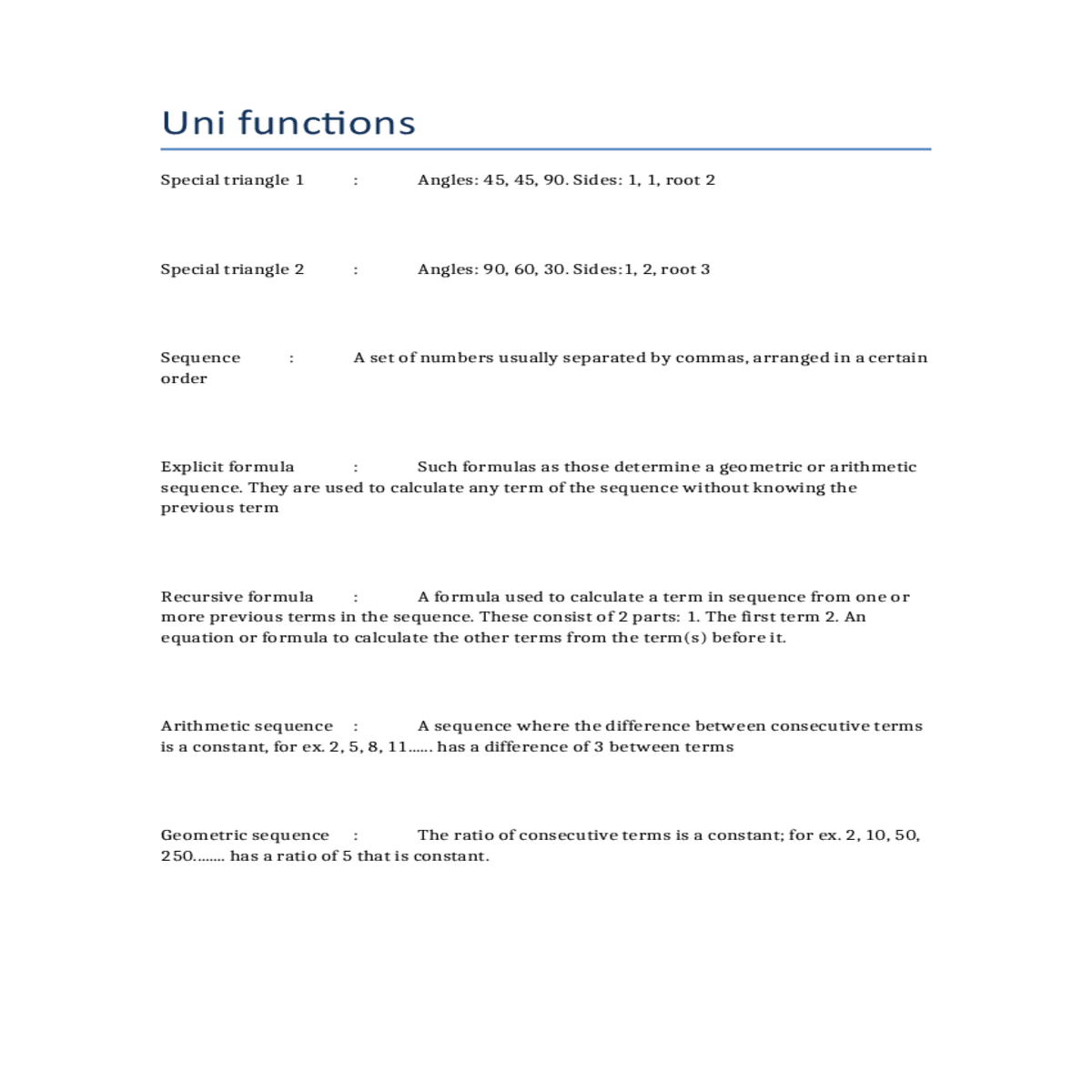 has ratio that constant series the sum the values 