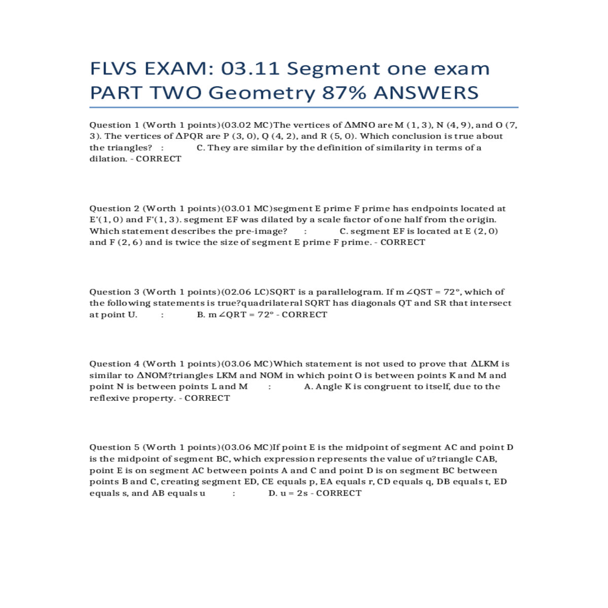 the measure segment units and the measure segment 