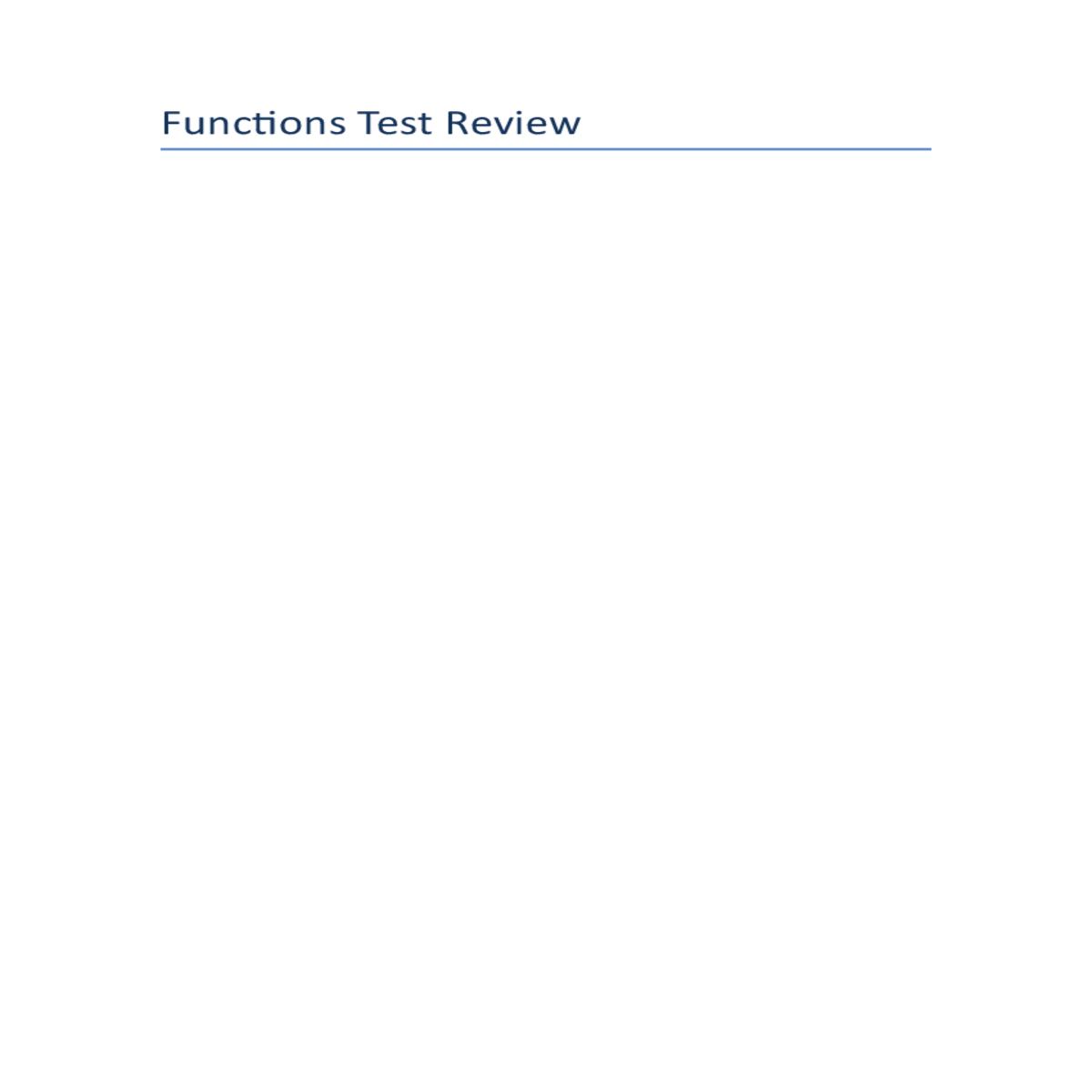 Functions test reviewdocx