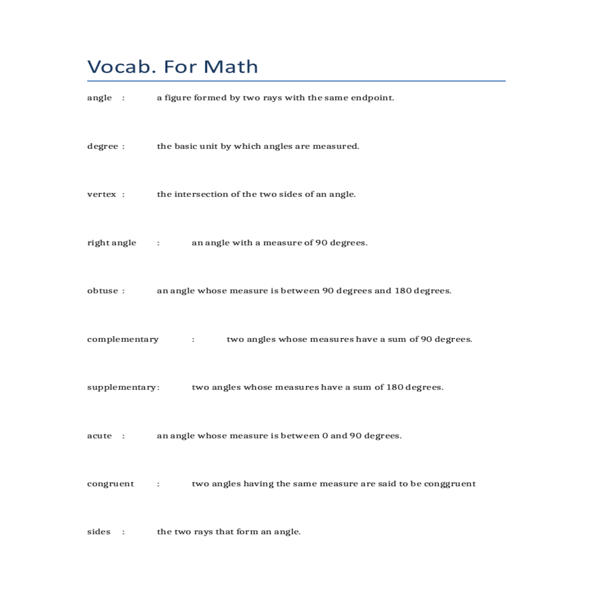 but common interior points angles two nonadjacent 