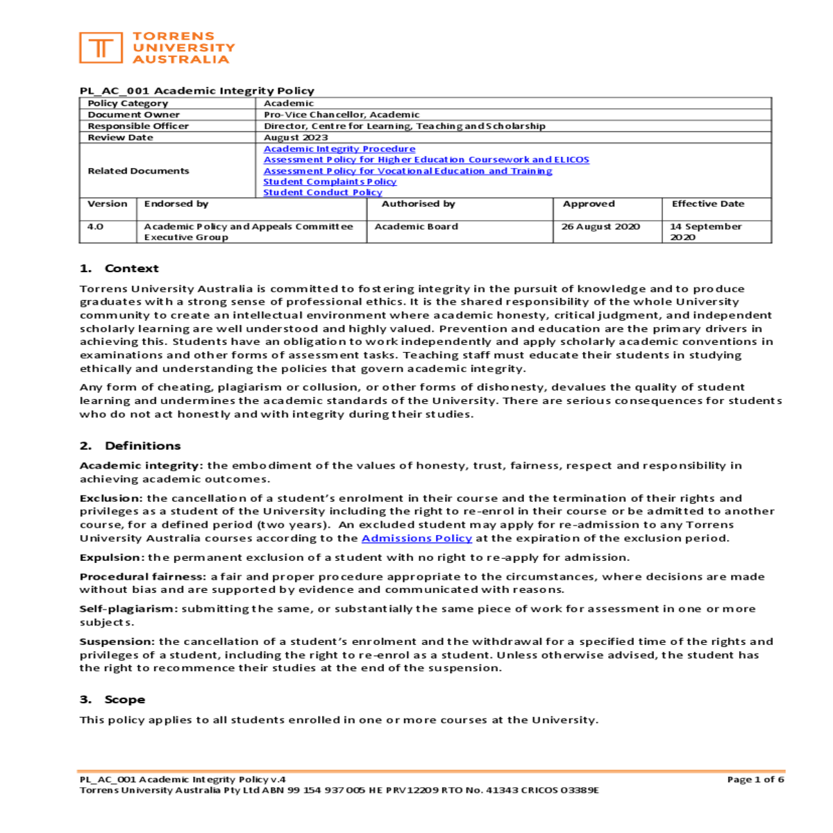 higher education standards framework threshold sta