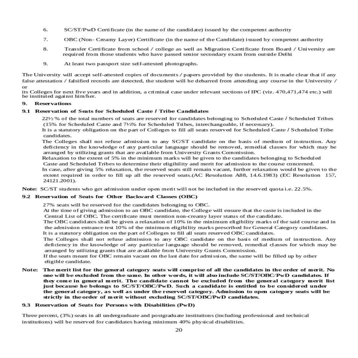 including examination fee and other university fee