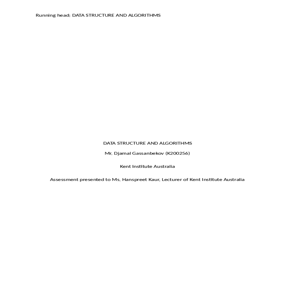 conclusion references data structure and algorithm