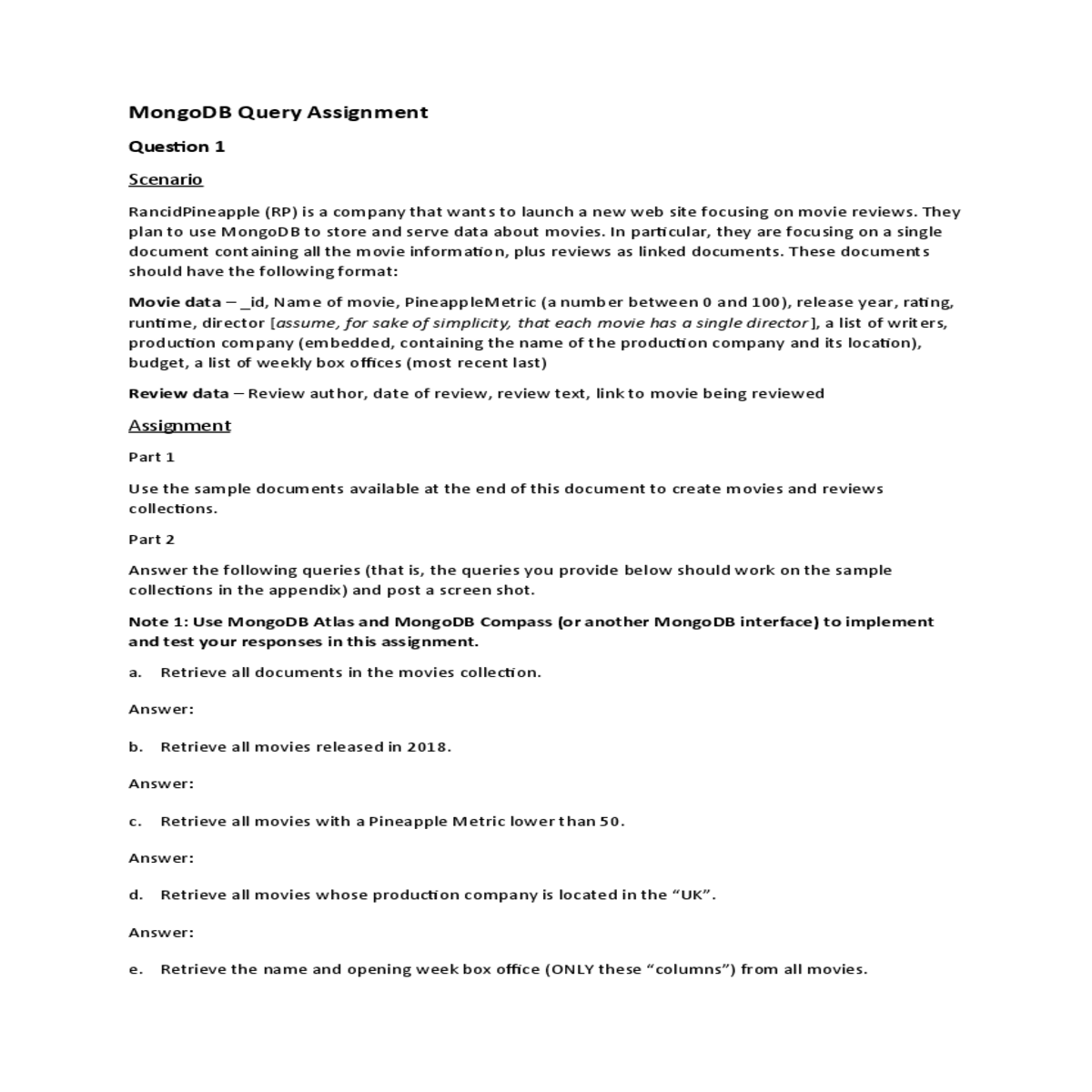 they plan use mongodb store and serve data about m