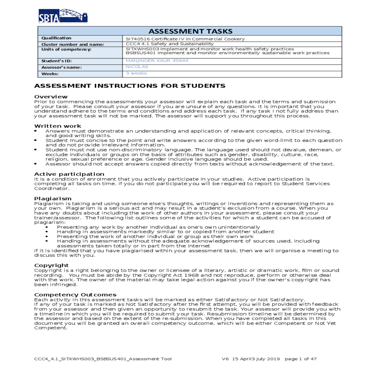 and issues with food labelling and food tampering 