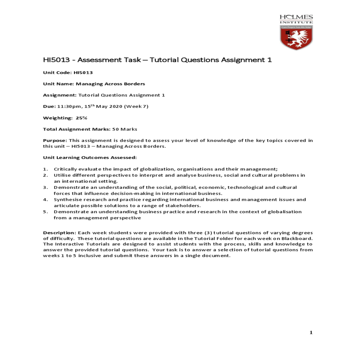 students should refer their discussion board for t