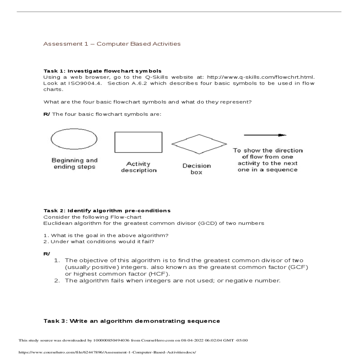 assessment computer based activitiestask investiga