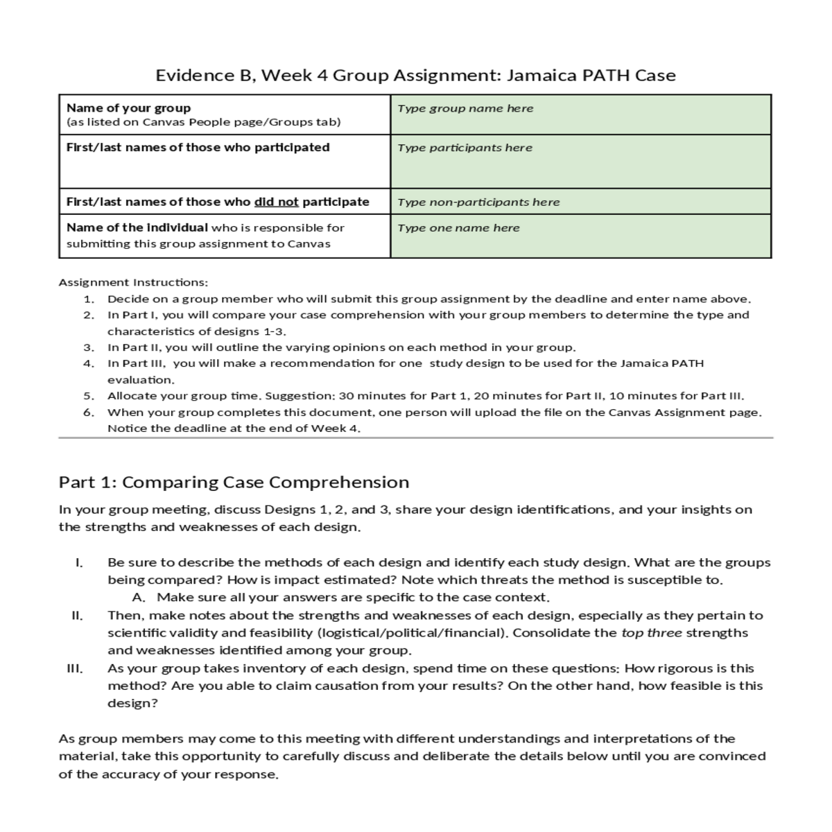 part 1 comparing case comprehension