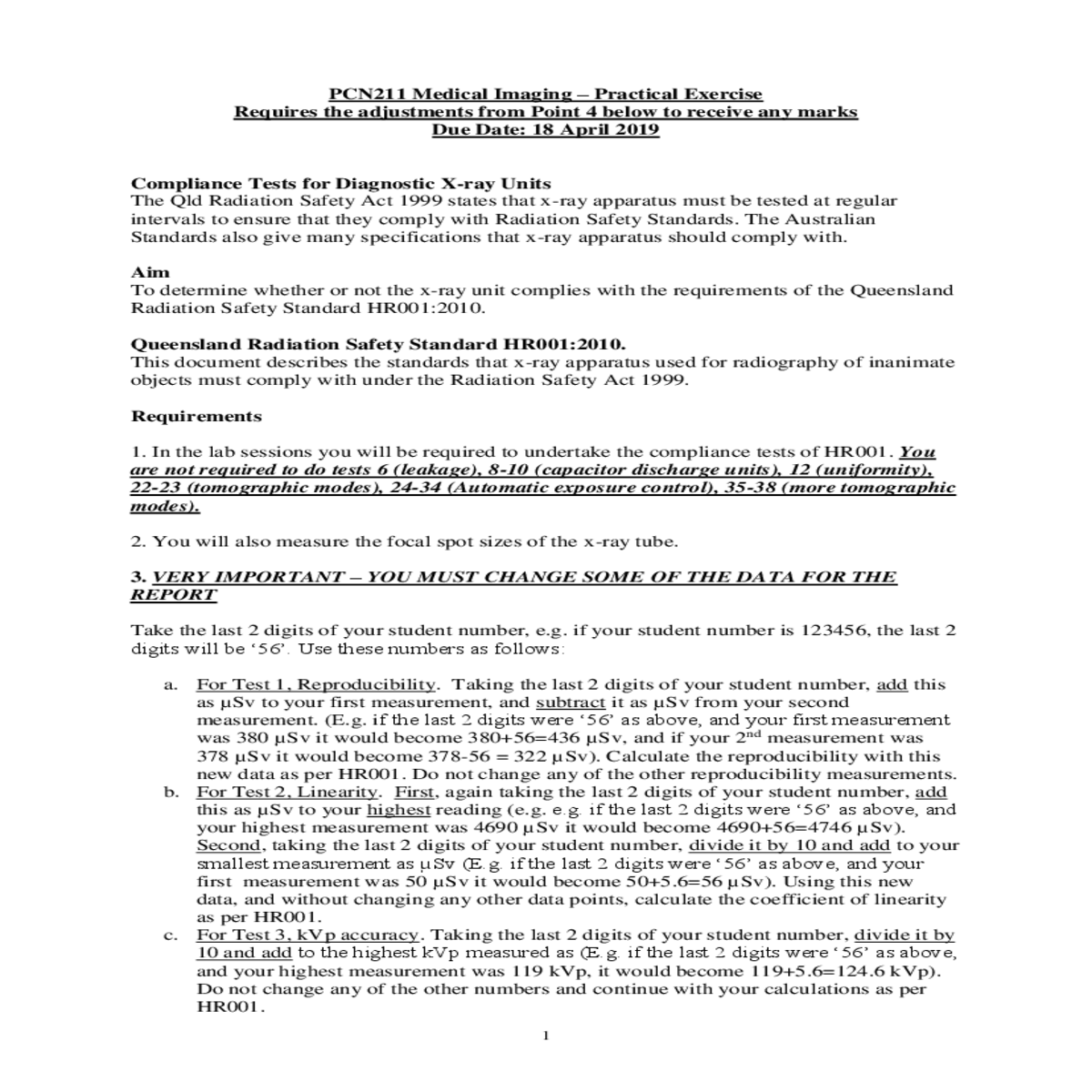 you will also measure the focal spot sizes the xra