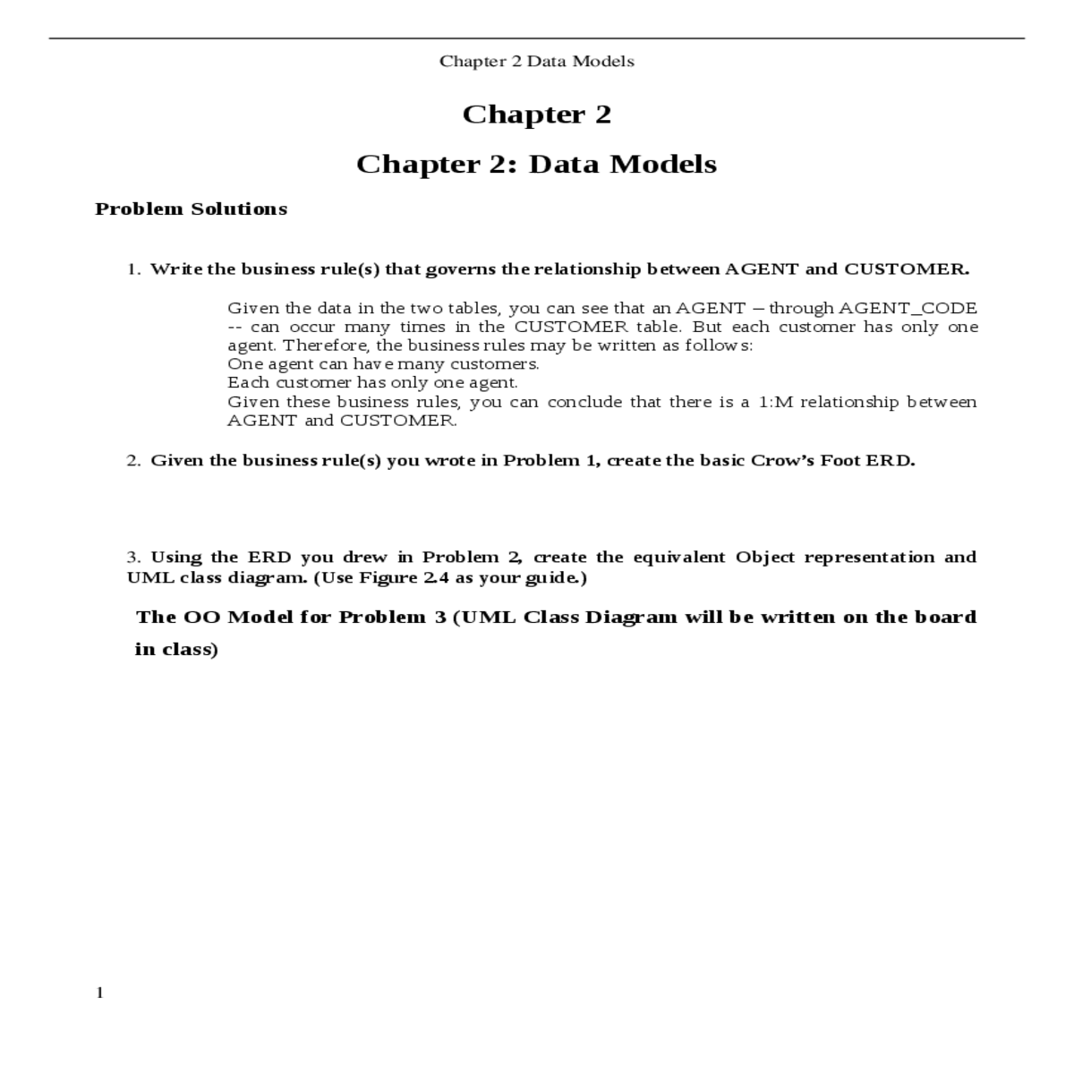 create the basic crows foot erd for tiny college