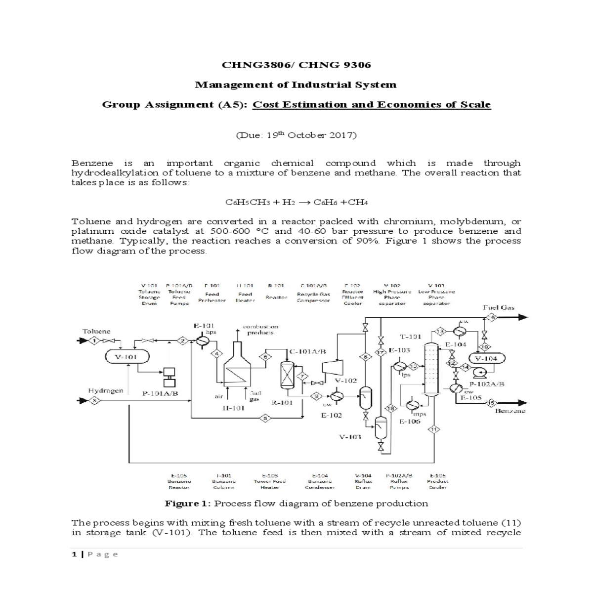 platinum oxide catalyst and bar pressure produce b