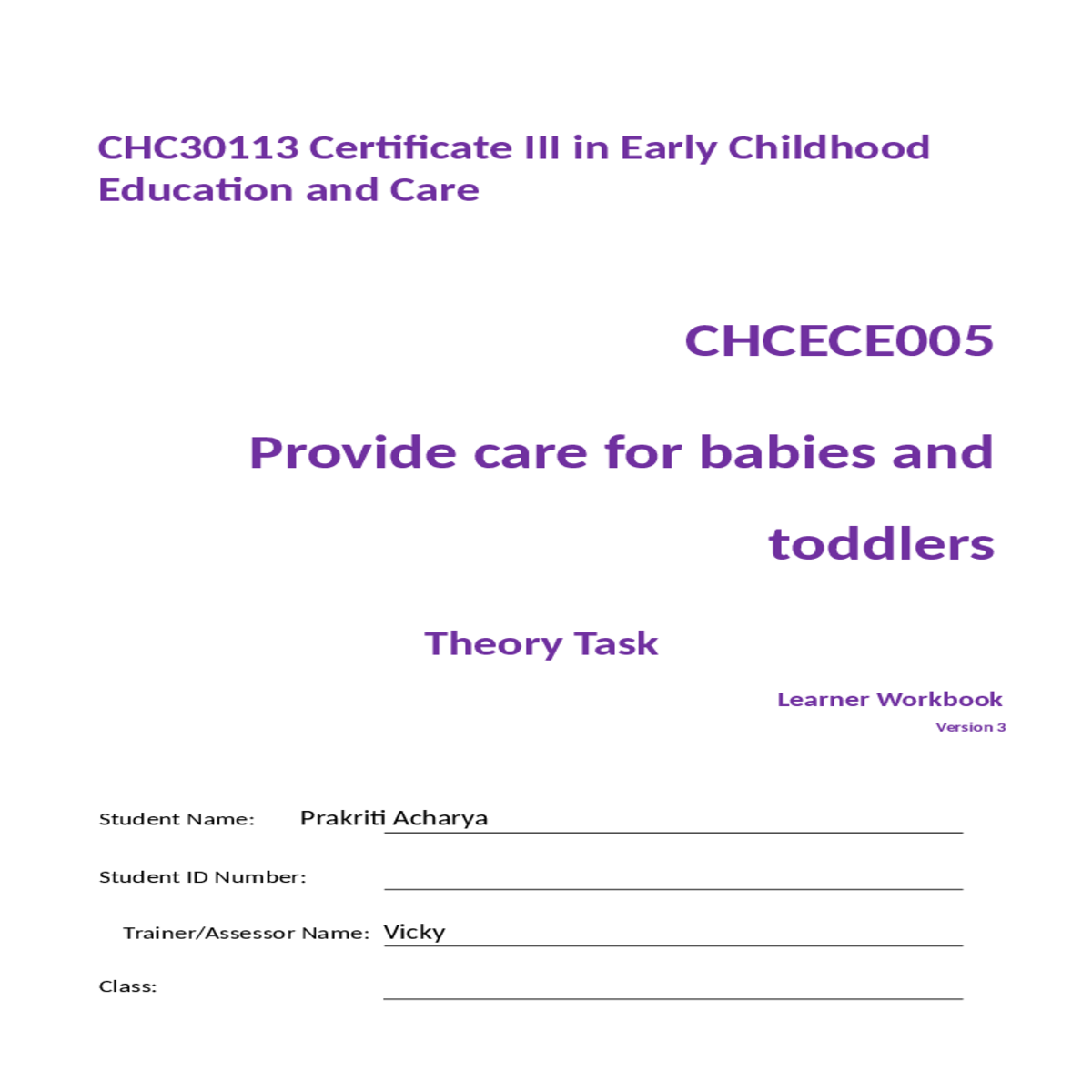 red nose childhood education and care provide care