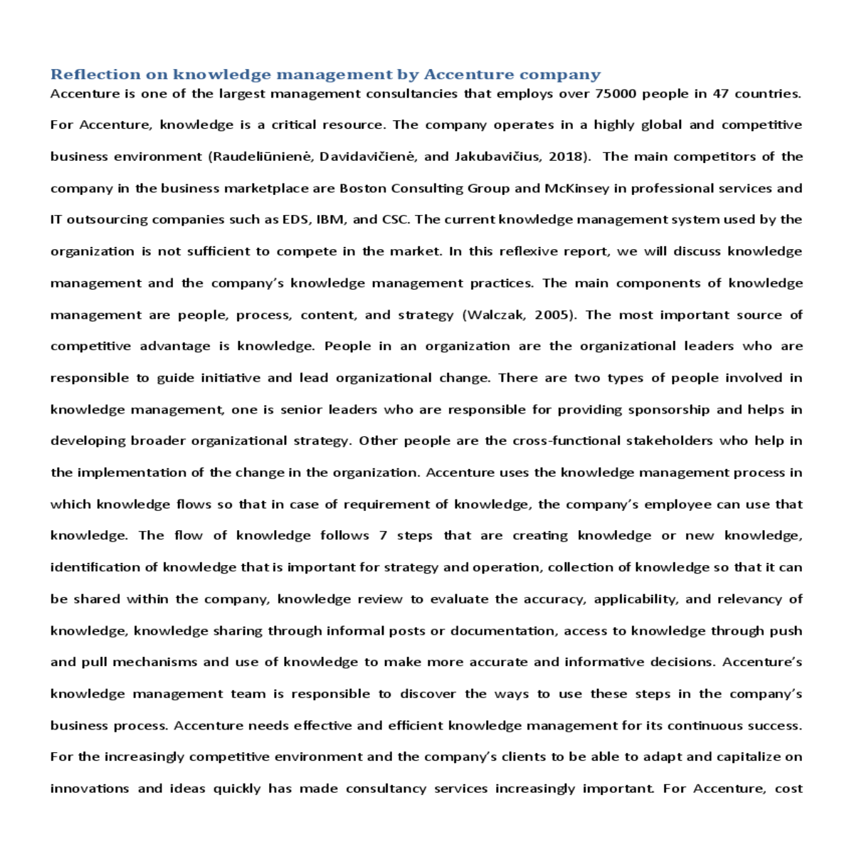 knowledge management process model and sustainabil