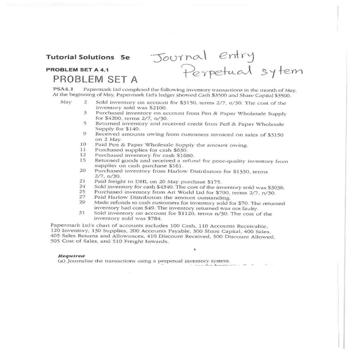 Inventory Tutorial exercisespdf