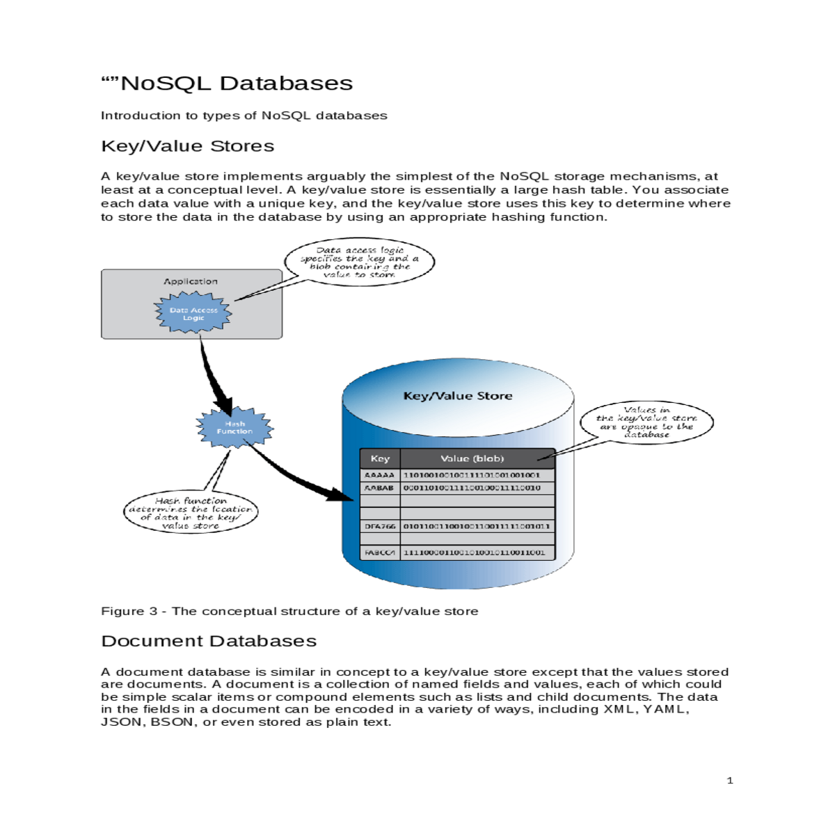 introduction to types of nosql databases