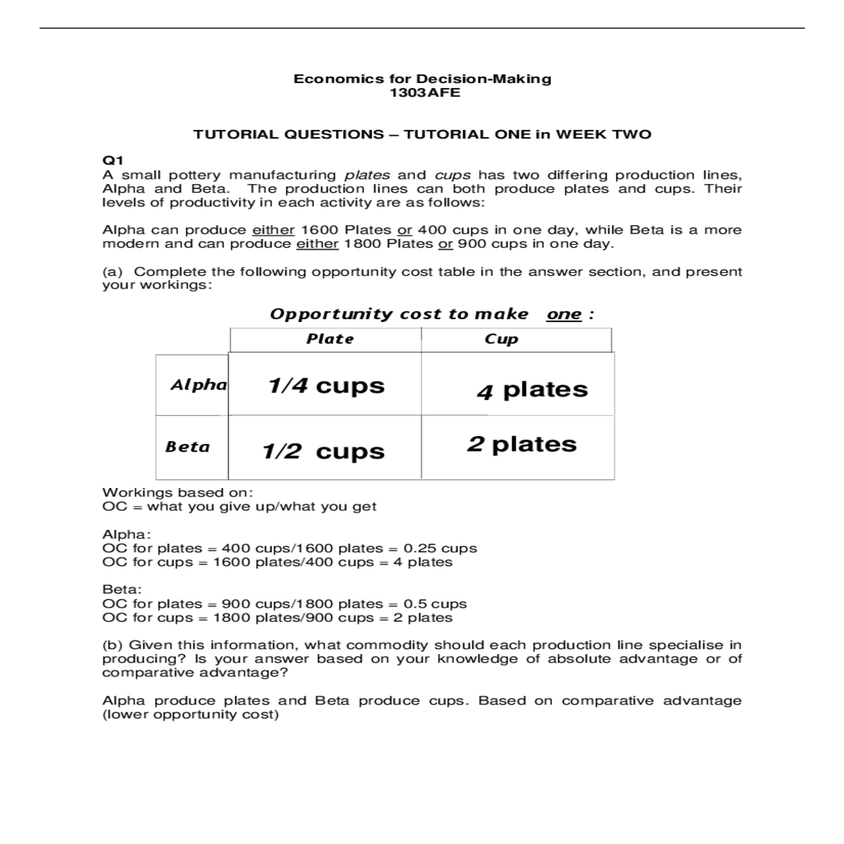 how does the tradeoff between junk food and petrol