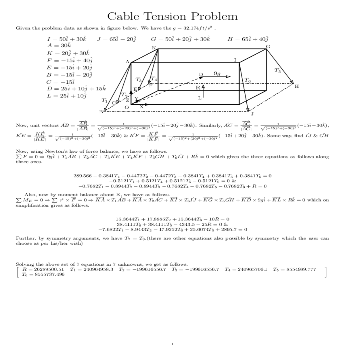 using newtons law force balance