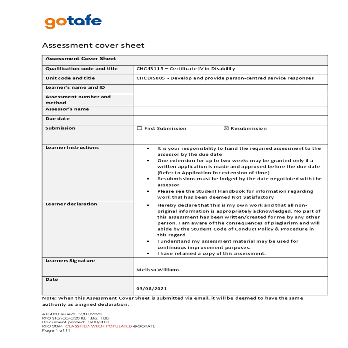 rights and preferences issued rto standard