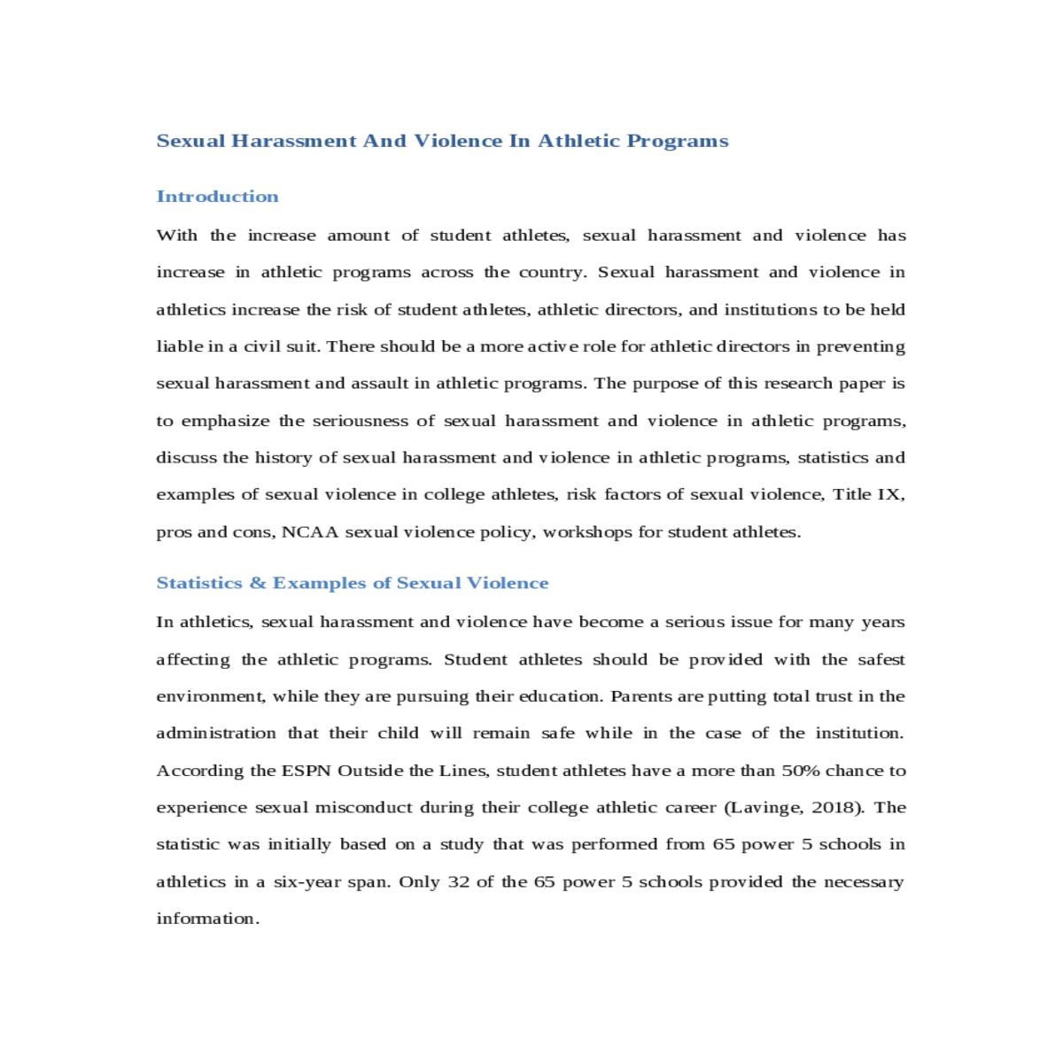 statistics  examples of sexual violence