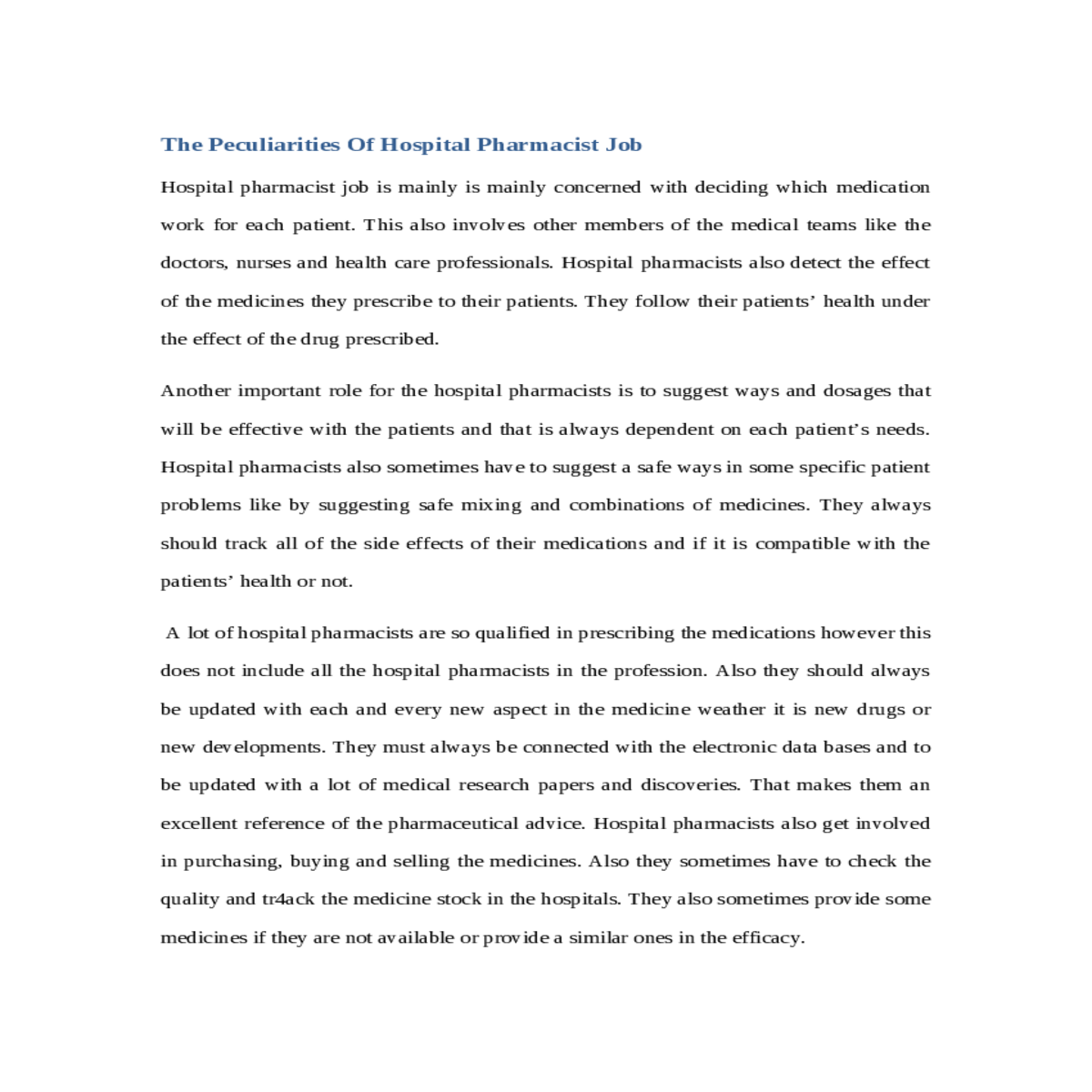nurses and health care professionals