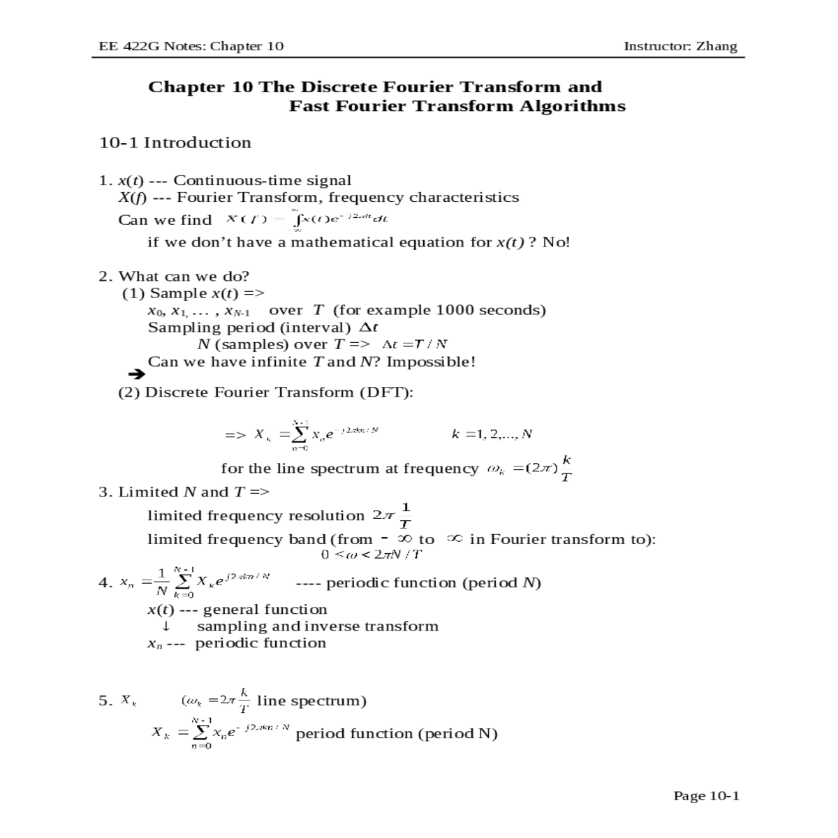 four – point dft twopoint dft