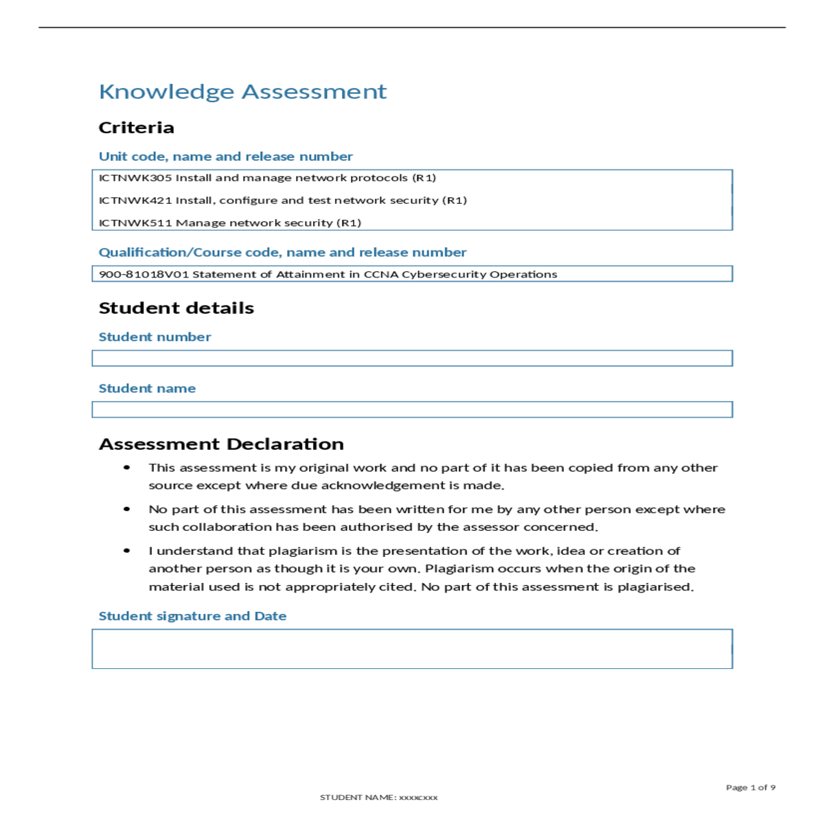 configure and test network security ictnwk manage 