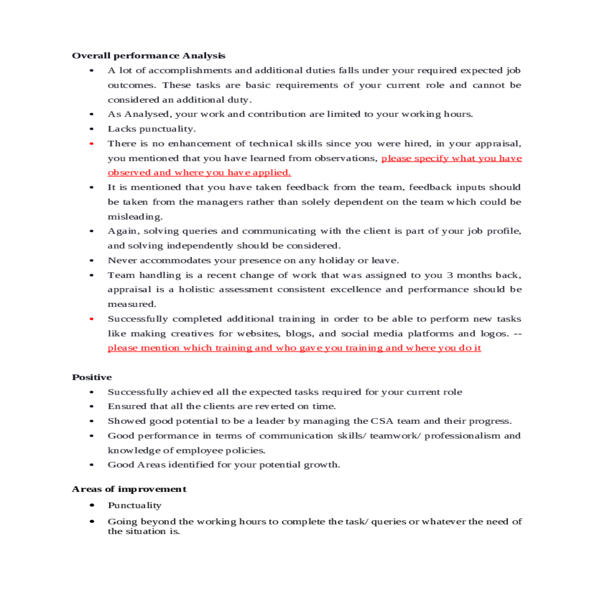 solving queries and communicating with the client