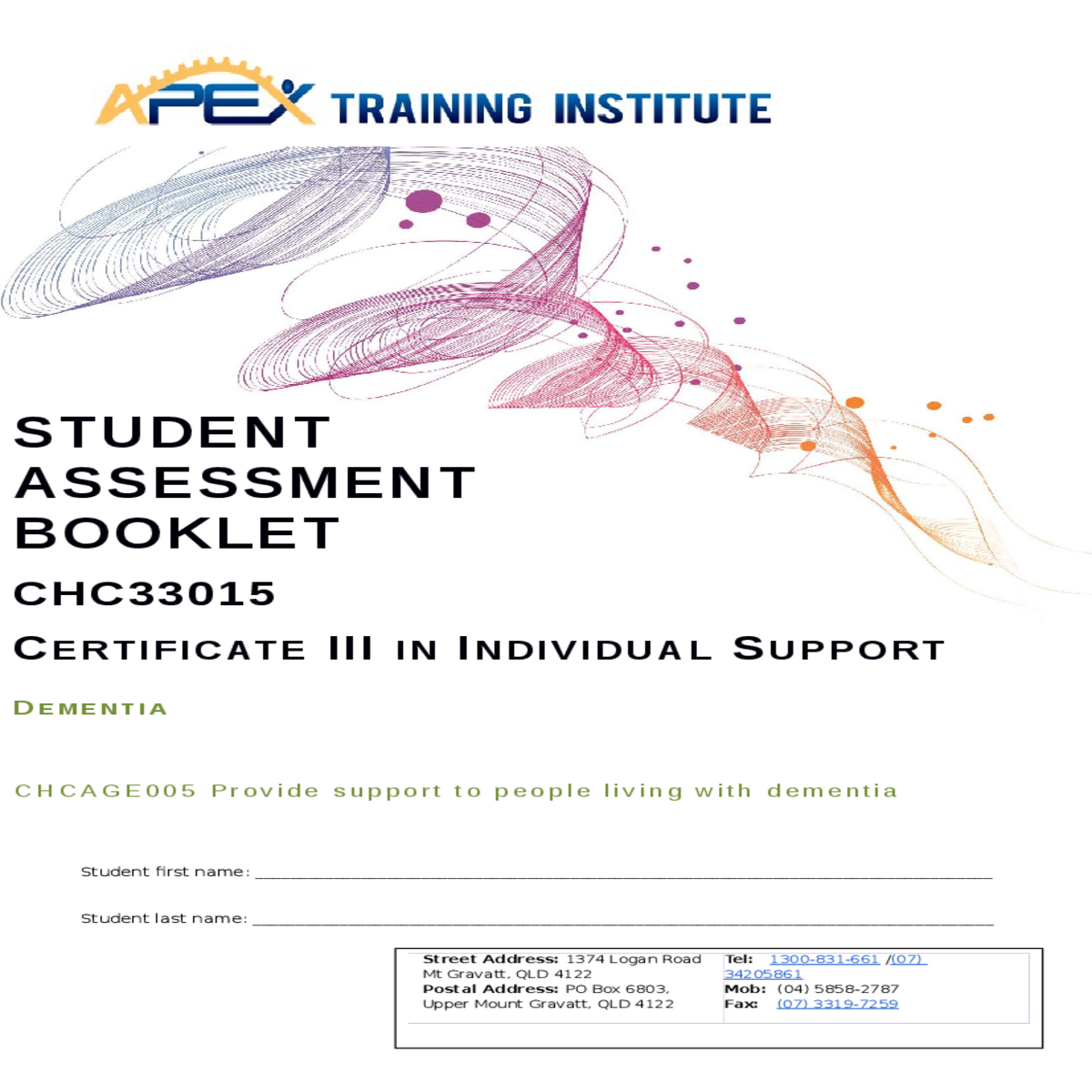 you will find assessment task cover sheet