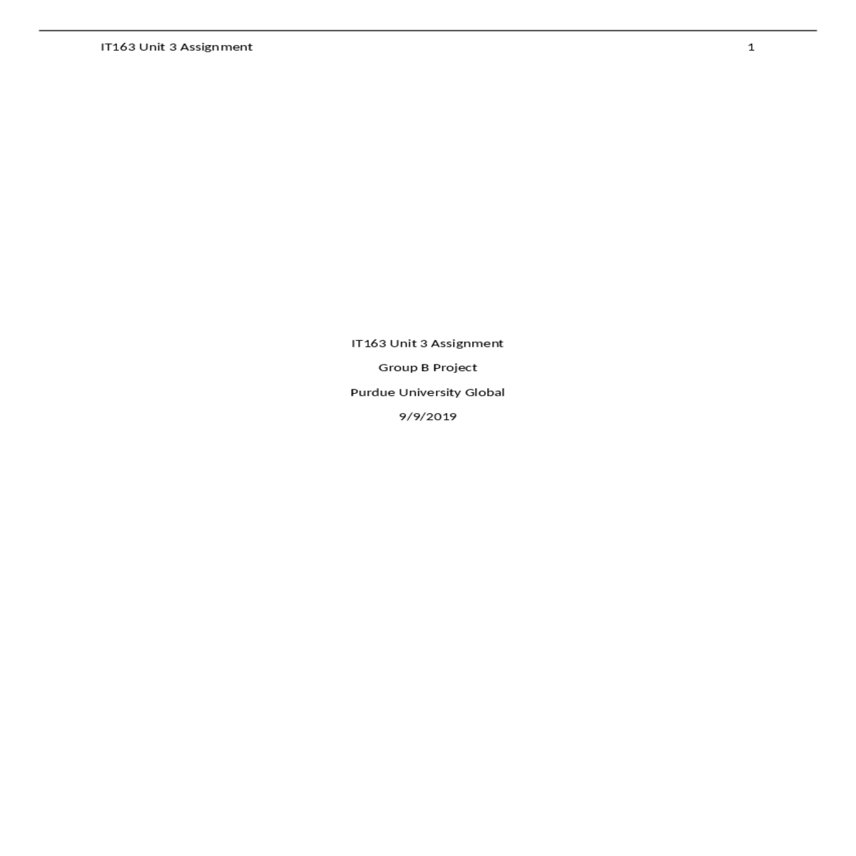 unit assignment order achieve the flow