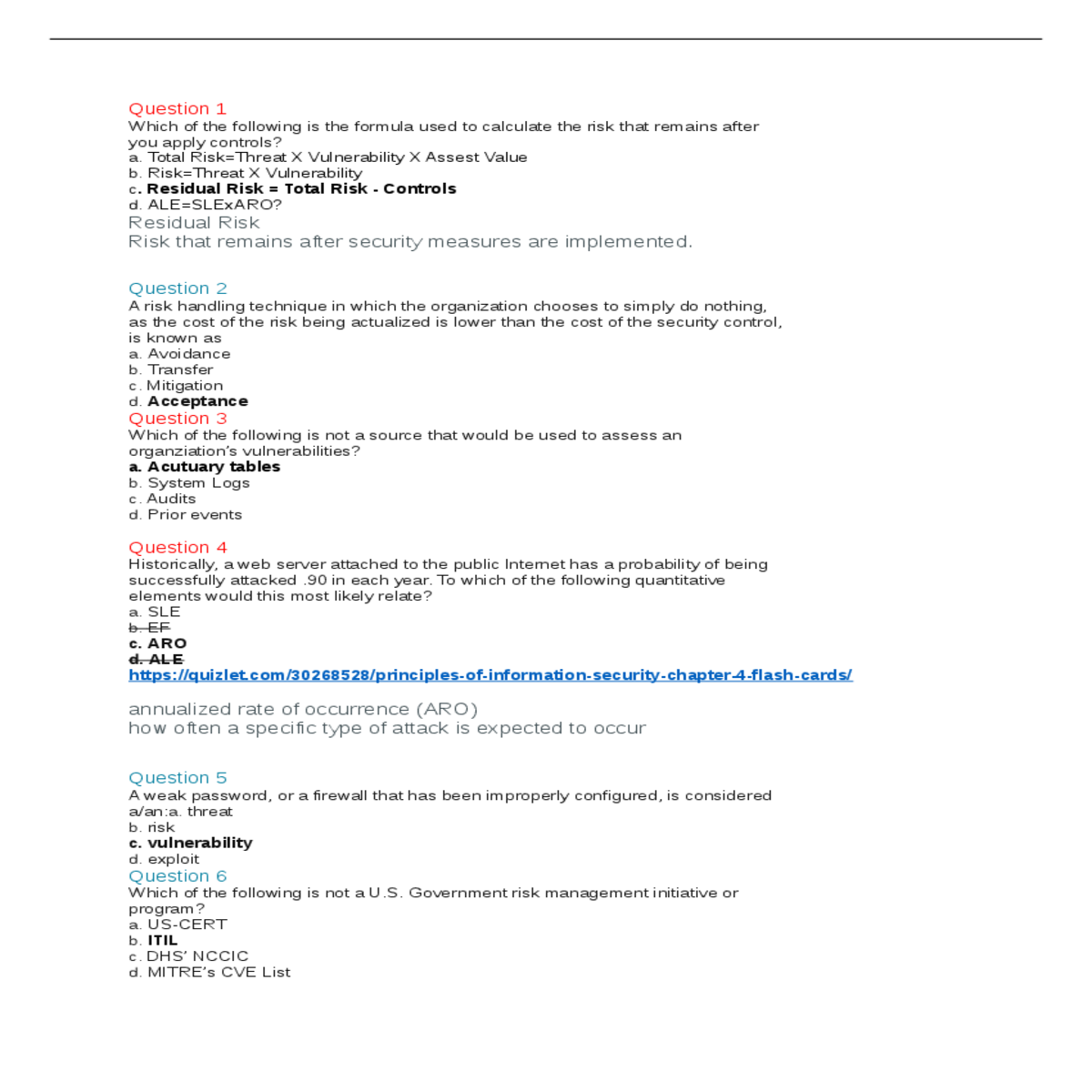 residual risk total risk controls