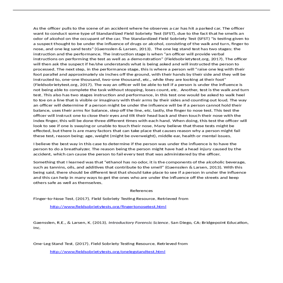 the one leg stand test has two stages the instruct