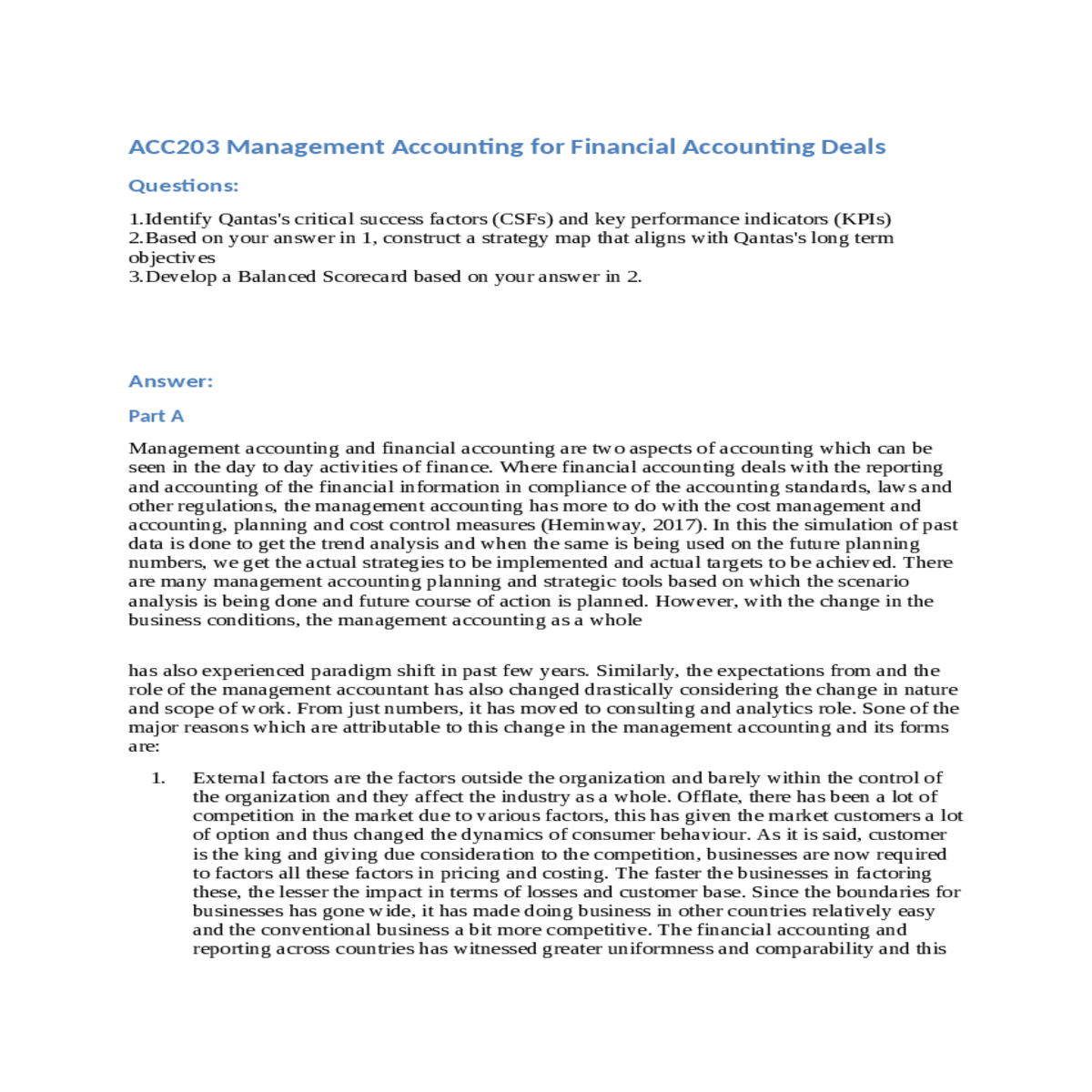 planning and cost control measures