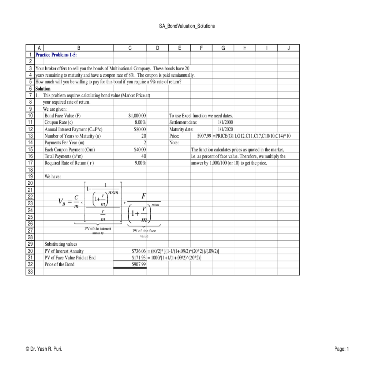 this the effective yield the existing bond yield