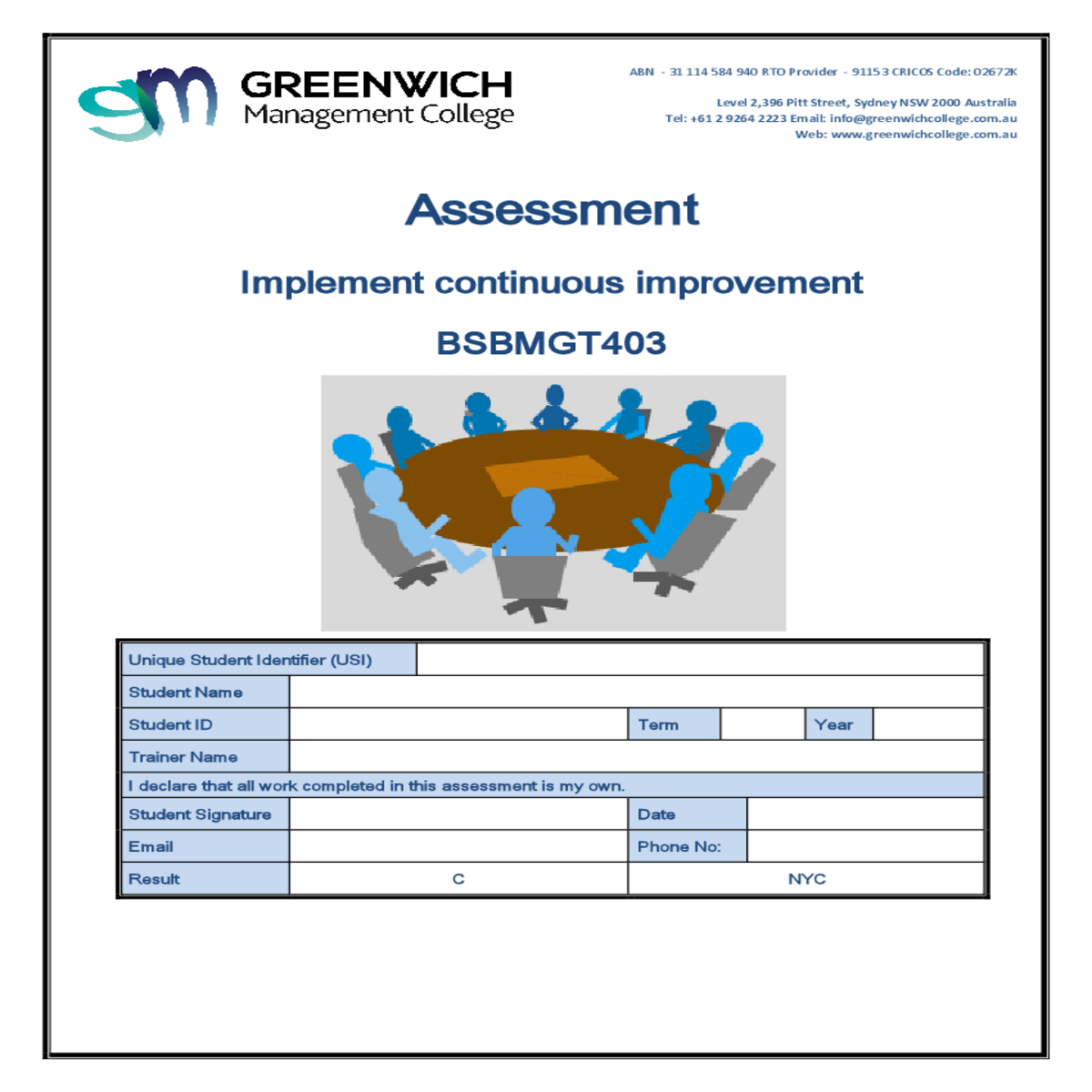 planning continuous improvement process team coach