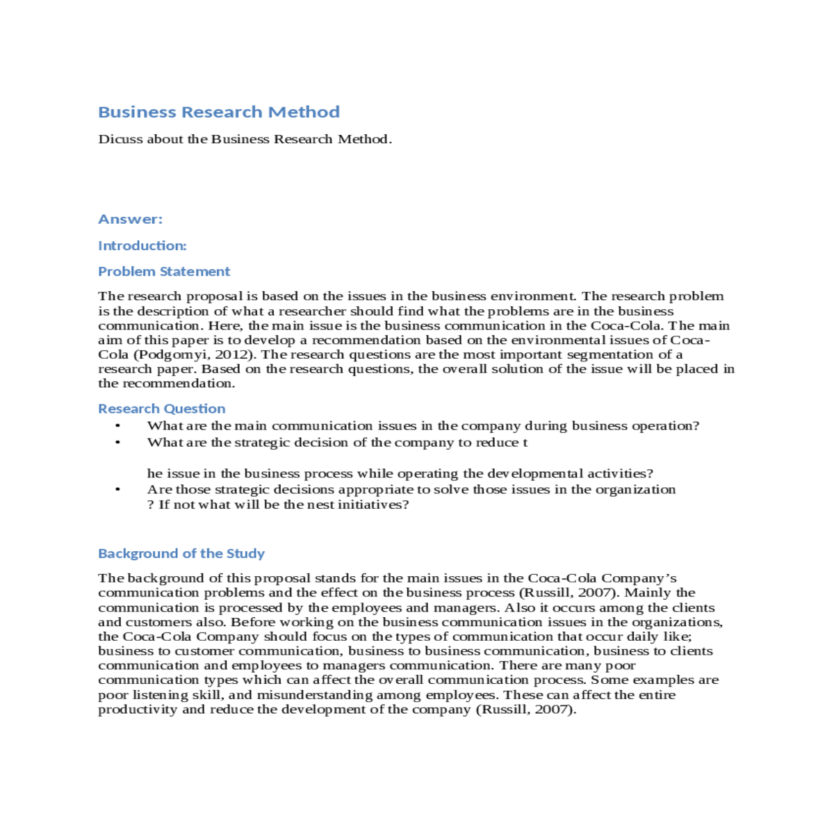 analysis of data collection method