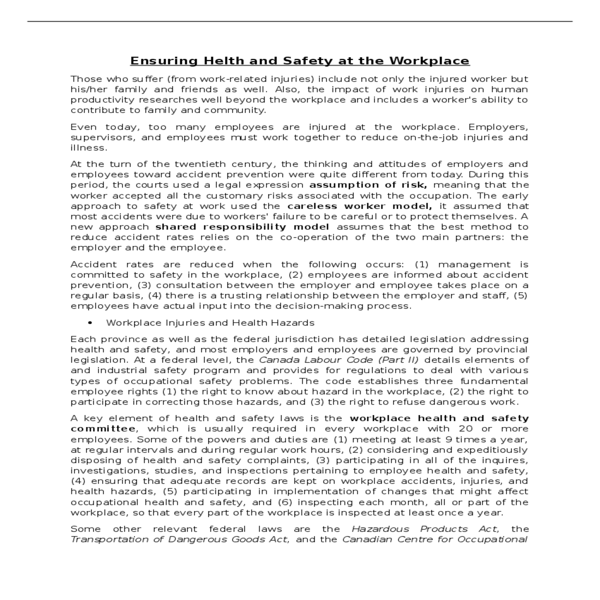 the workplace hazardous materials information syst