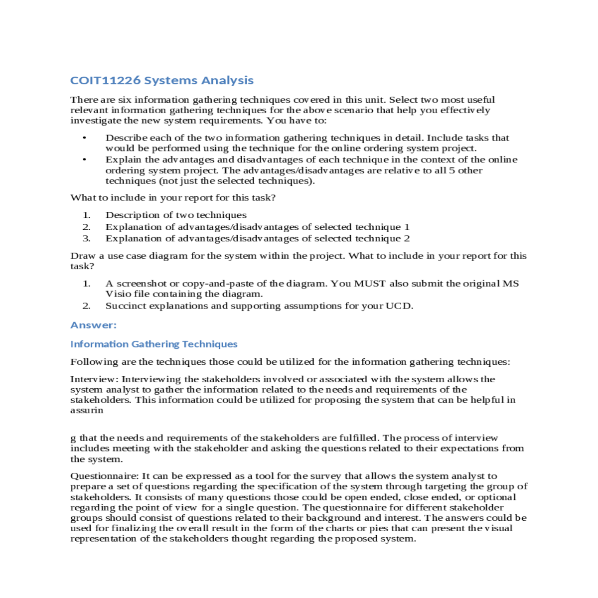 information gathering techniques