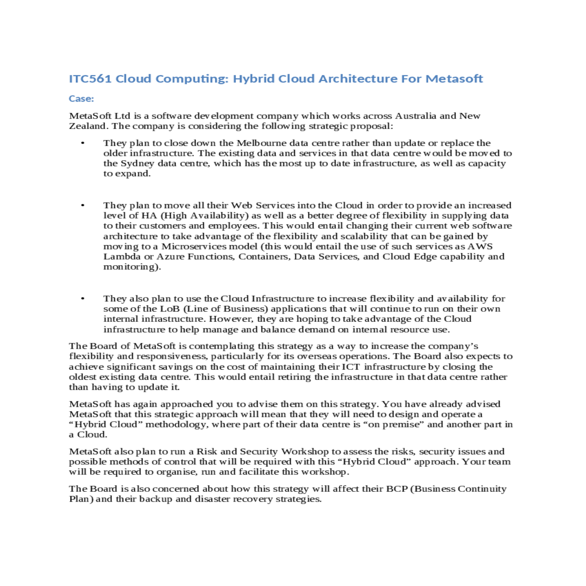 hybrid cloud administration and service level agre