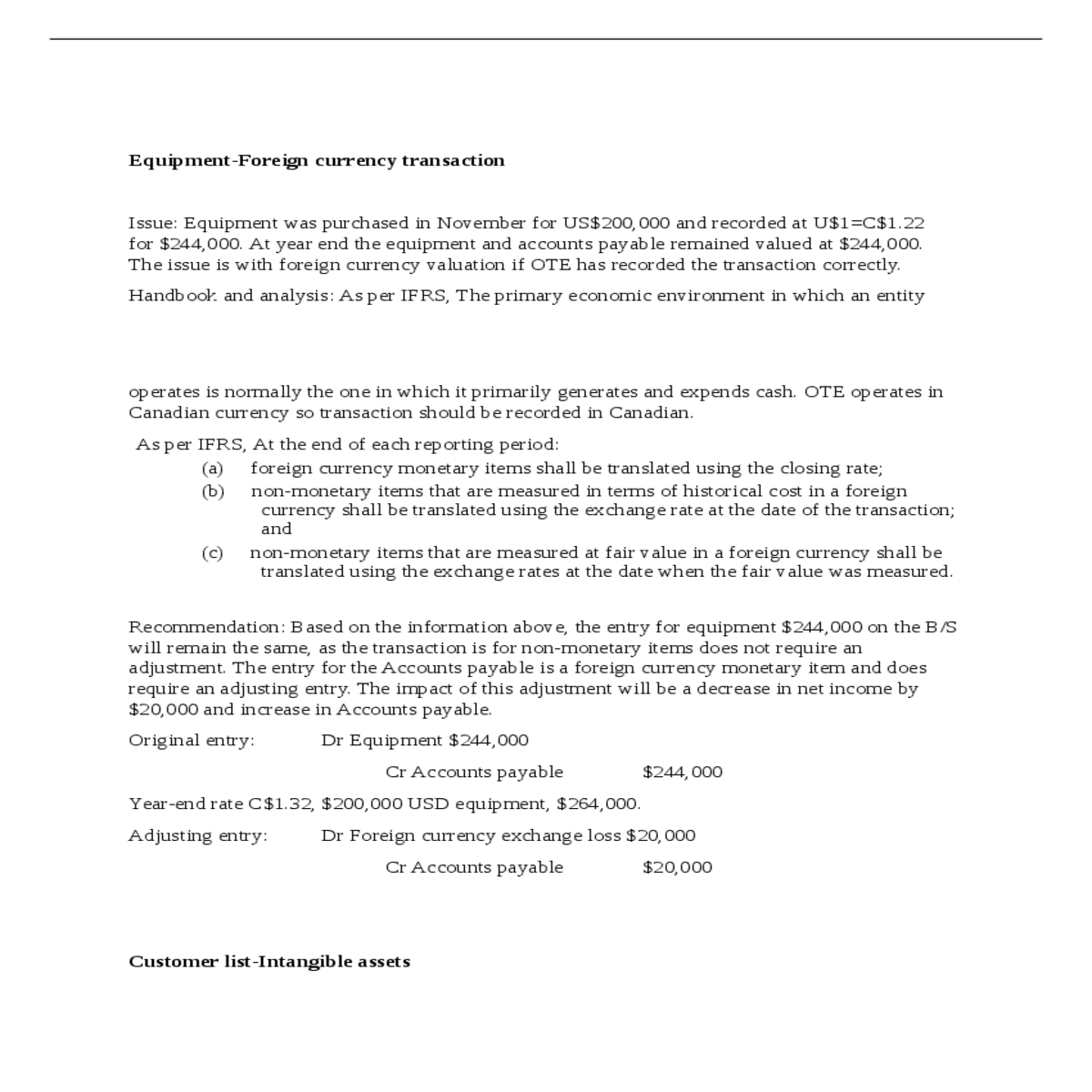 the definition and recognition criteria have been 