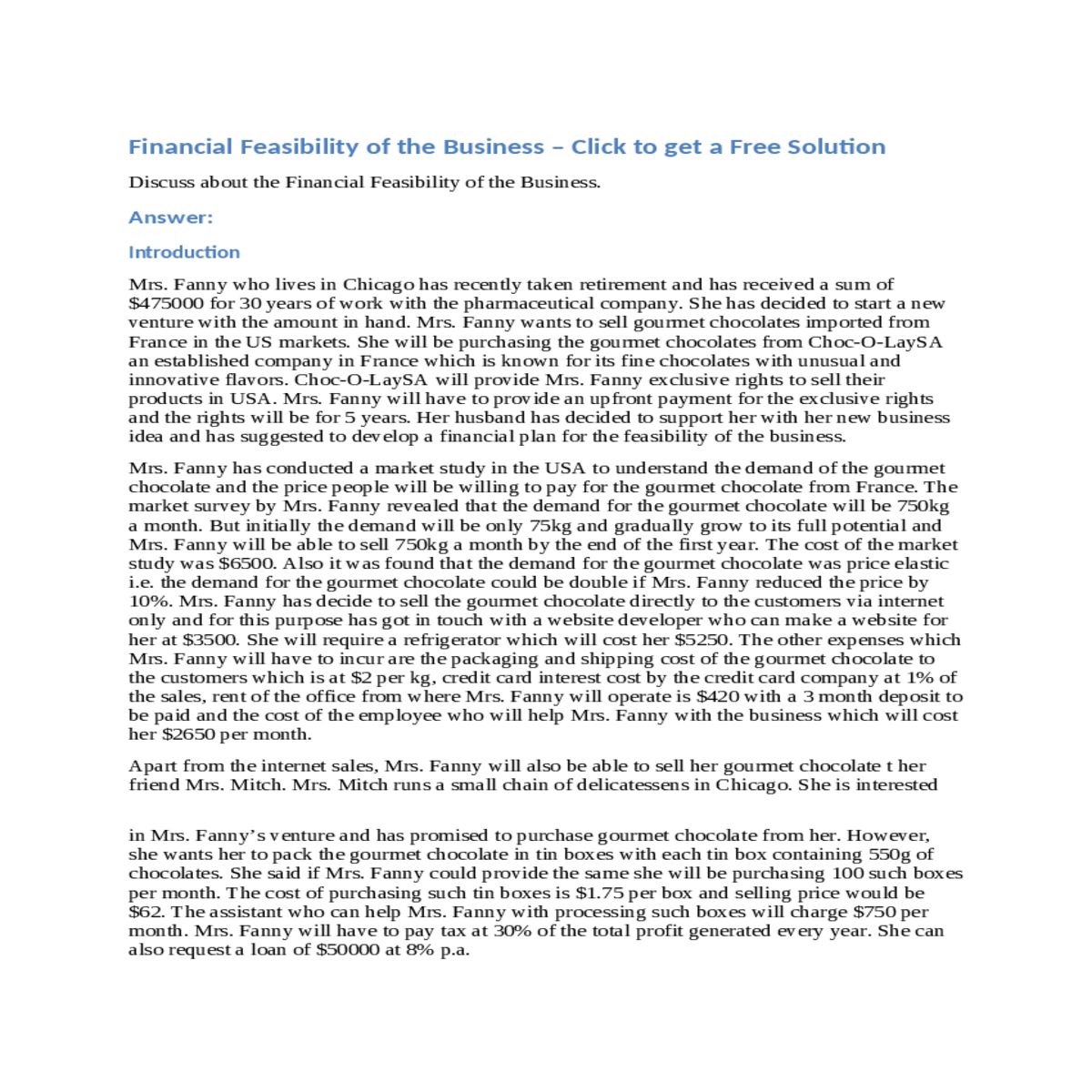 annual cash flow statement