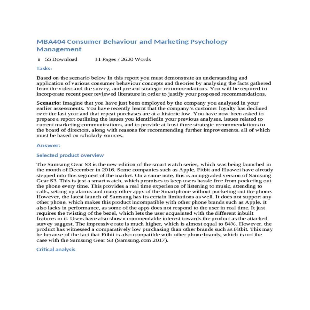 factors affecting consumer behaviour