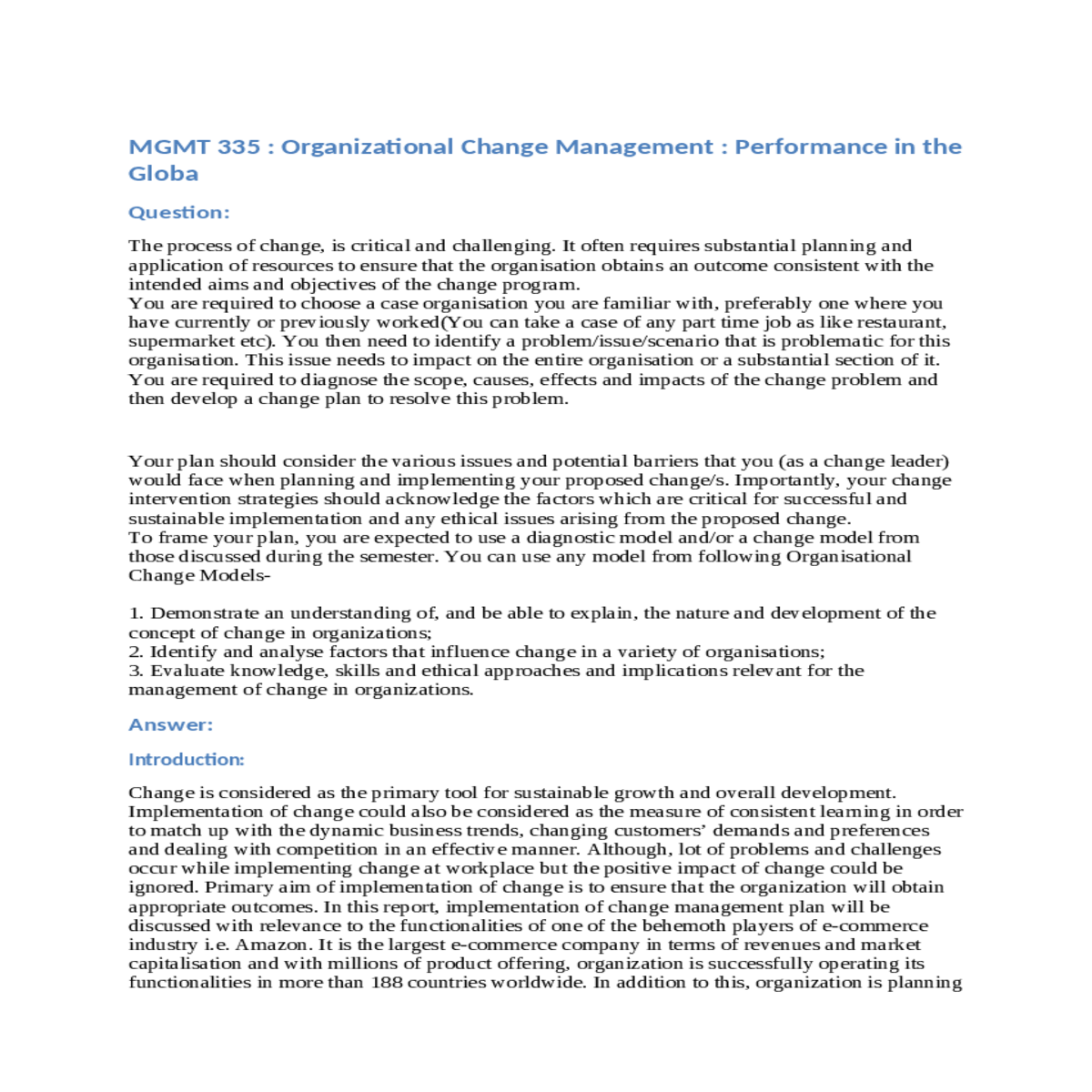 kotter’s 8 step change management model