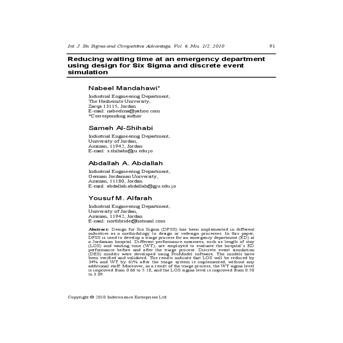 does the manchester triage system detect the criti