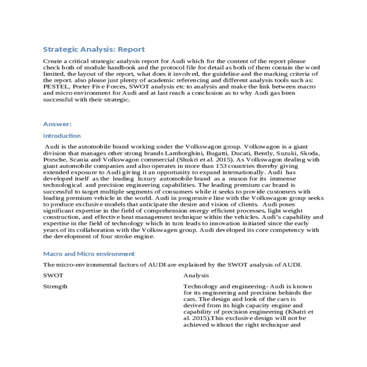 macro and micro environment
