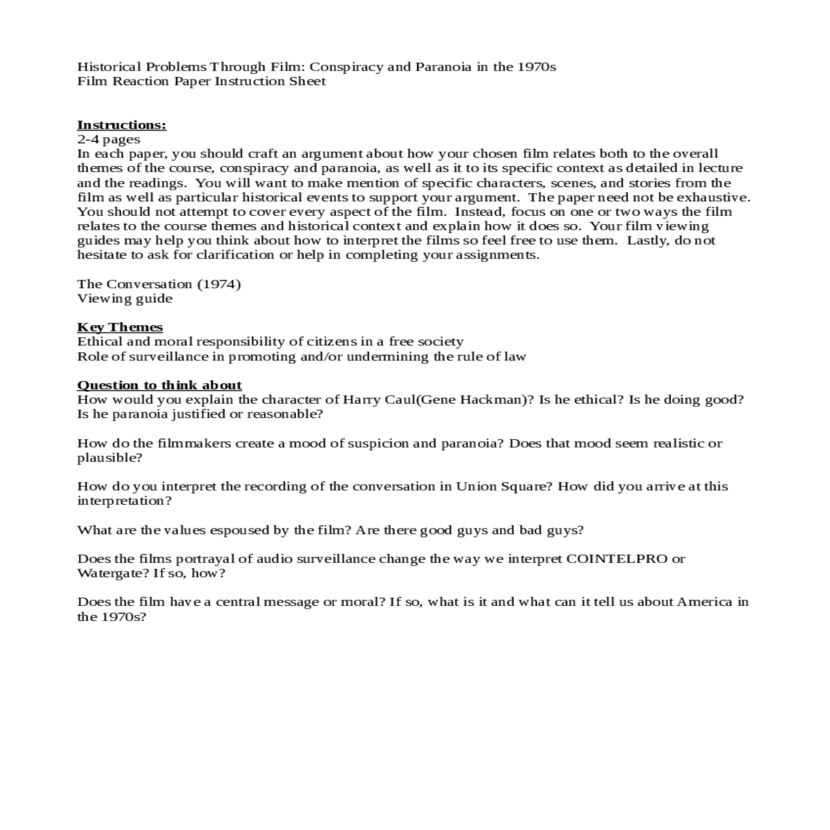 how the film have central message moral