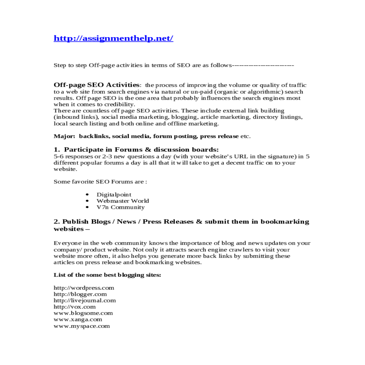local search listing and both online and offline m